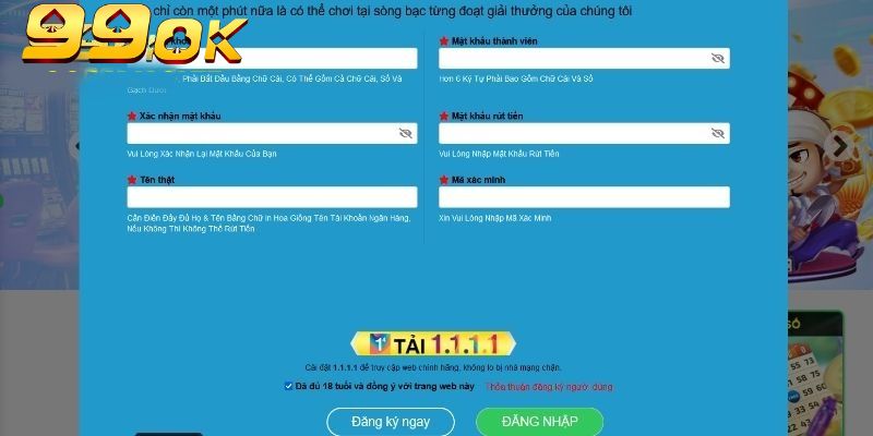 Đăng Ký 99OK Nhanh Chóng: Bước Đầu Vào Thế Giới Cá Cược 4 Hướng dẫn đăng ký 99OK trên ứng dụng di động